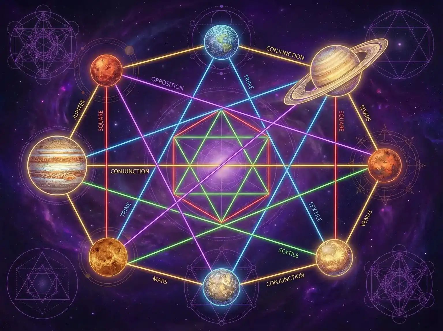 行星相位解读 - 爱情限度 | 占星学进阶